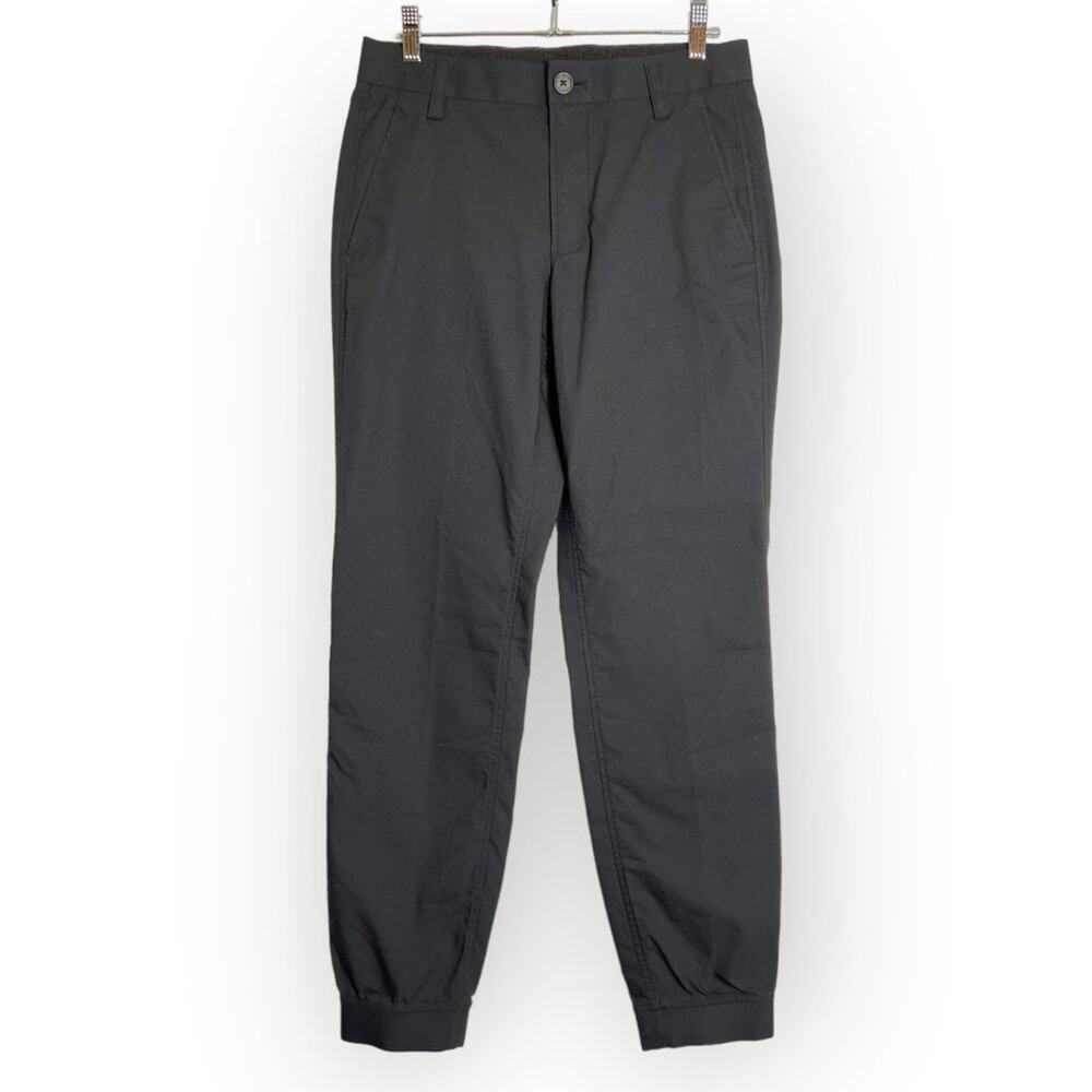Kit and Ace Black Jogger Pants 30x29 Lightweight Stretch Vented Cuffed Hem